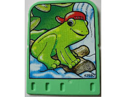 Story Builder Jungle Jam Card with Frog in Cap Pattern: {умерено зелен}