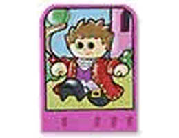 Story Builder Pink Palace Card with Boy in Red Shirt Pattern: {ярко пурпурен}