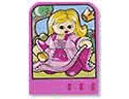 Story Builder Pink Palace Card with Girl in Pink Dress Pattern: {ярко пурпурен}