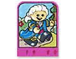 Story Builder Pink Palace Card with Man in Blue Cape Pattern: {ярко пурпурен}