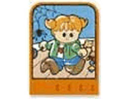 Story Builder Happy Home Card with Girl Pattern: {ярко оранжев}
