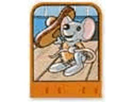 Story Builder Happy Home Card with Mouse and Hot Dog Pattern: {ярко оранжев}