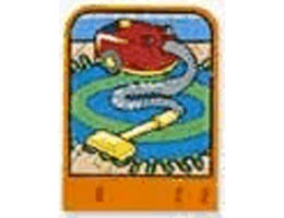 Story Builder Happy Home Card with Vacuum Cleaner Pattern: {ярко оранжев}