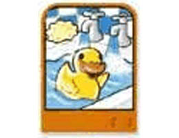 Story Builder Happy Home Card with Duck Pattern: {ярко оранжев}