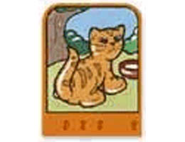 Story Builder Happy Home Card with Cat Pattern: {ярко оранжев}