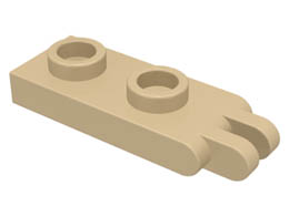 Hinge Plate 1 x 2 with 2 Fingers: {тухлено жълт}