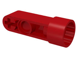 Technic, Rotation Joint Socket with 3L Liftarm Thick: {ярко червен}