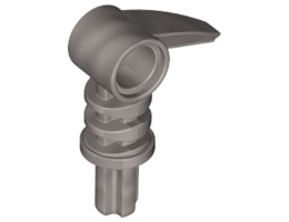 Bionicle 2 x 3 Axle Connector with Tooth: {сребрист}