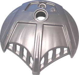 Bionicle Weapon 5 x 5 Shield with 3 Top Fins: {сребрист}