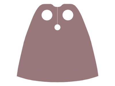 Minifigure Cape Cloth, Standard - Traditional Starched Fabric - 4.0cm Height: {пясъчно червен}