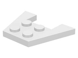 Плочка 3X4/18° : {бял}