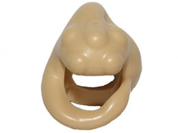 Minifigure, Headgear Head Top, SW Twilek / Bib Fortuna: {тухлено жълт}