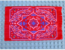 Belville Cloth Rug Persian 15 x 9: {ярко червен}