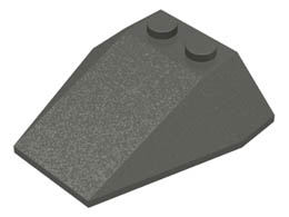 Wedge 4 x 4 Triple without Stud Notches: {тъмно сив}