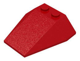 Wedge 4 x 4 Triple without Stud Notches : {ярко червен}