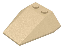 Wedge 4 x 4 Triple without Stud Notches : {тухлено жълт}