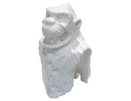 Creature Head and Torso - Yeti: {бял}