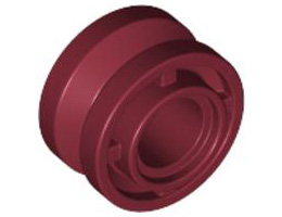 Колело 11 mm D. x 8 mm с централен канал: {нов тъмно червен}