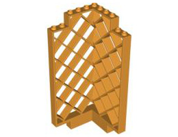 Стенен ъгъл 6X6X12: {ярко жълто-оранжев}
