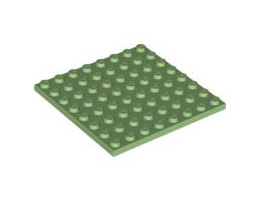 Плочка 8X8: {умерено зелен}