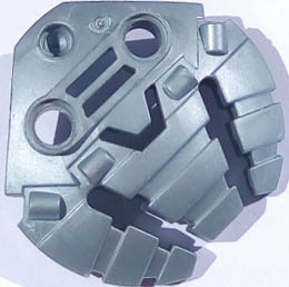 Bionicle Weapon 5 x 5 Shield with Triple Blasters: {сребрист}