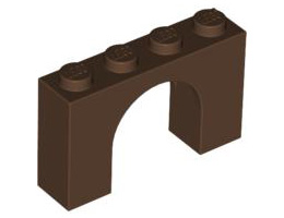 Арка 1X4x2: {земно оранжев}
