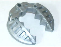 Bionicle Weapon 5 x 5 Shield with Wrench Toothed : {сребрист}