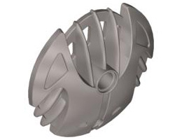 Bionicle Weapon 5 x 5 Shield with 7 Fins: {сребрист}