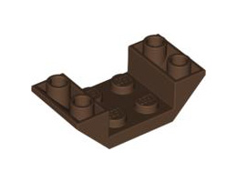 Покривна плочка 2X4 инверсна: {земно оранжев}