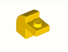 Тухличка с арка 1X1X1 1/3 : {ярко жълт}