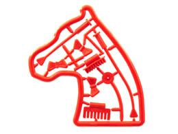 Belville Accessories - Complete Sprue - Horse Tack : {ярко червен}