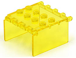 Windscreen 4 x 4 x 2 Canopy Extender with Hinges: {прозрачно жълт}