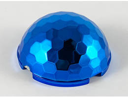 Cylinder Hemisphere 4 x 4 Multifaceted: {хромирано златист}