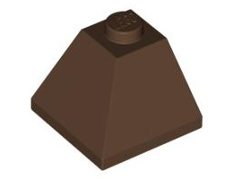Ъглова тухличка 2X2/45° отвън: {земно оранжев}