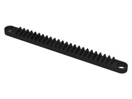 Technic, Gear Rack 1 x 12 with Holes: {черен}