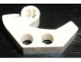 Technic, Axle and Pin Connector 2 x 4 Double Sloped: {бял}