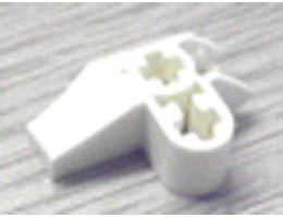 Technic, Axle Connector 2 x 3 Perpendicular with Catch: {бял}