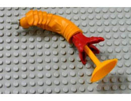 Galidor Limb Arm Aquart, Bottom Section with Medium Orange Suction Cup: {светло оранжево-кафяв}