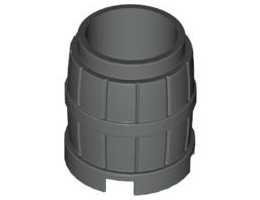 Контейнер, варел 2 x 2 x 2: {тъмно сив}