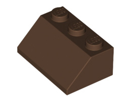 Покривна плочка 2X3/45°: {земно оранжев}