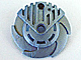 Bionicle Weapon 5 x 5 Shield with Saw Blades Circular: {сребрист}
