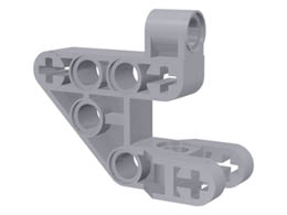 Bionicle Rahkshi Torso Lower Section: {умерено каменно сив}