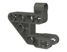 Bionicle Rahkshi Torso Lower Section: {тъмно сив}