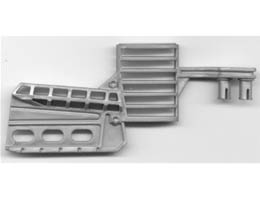 Sports Hockey Stick with 2 Pins, 3 Oval Holes in Blade (Slammer Goalie, Set 3543): {сребрист}