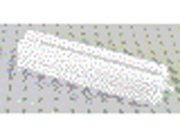 Support 2 x 2 x 8 with Grooves and Top Peg, Smooth on All Sides: {бял}