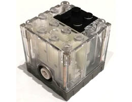Electric, Motor 9V 4 x 4 x 3 1/3 with Black Conducting Plate and Dark Gray Base: {прозрачен}