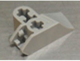 Technic, Axle Connector 2 x 3 Perpendicular with Catch: {сив}