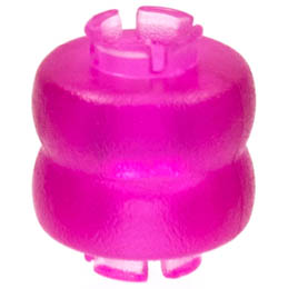 Clikits Bead, Ring Thick Small Double with 2 Pins: {прозрачен умерено червеникаво виолетов}