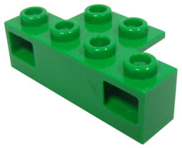 Electric, Train Light Prism 1 x 4 Holder: {тъмно зелен}