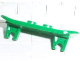 Minifigure, Utensil Skateboard with Mag Wheel Holders: {тъмно зелен}